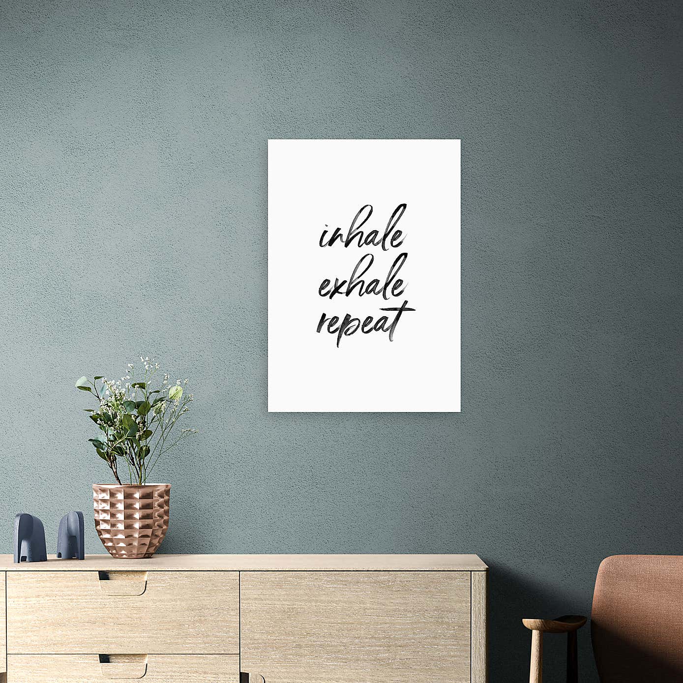 East End Prints Inhale Exhale Repeat Print