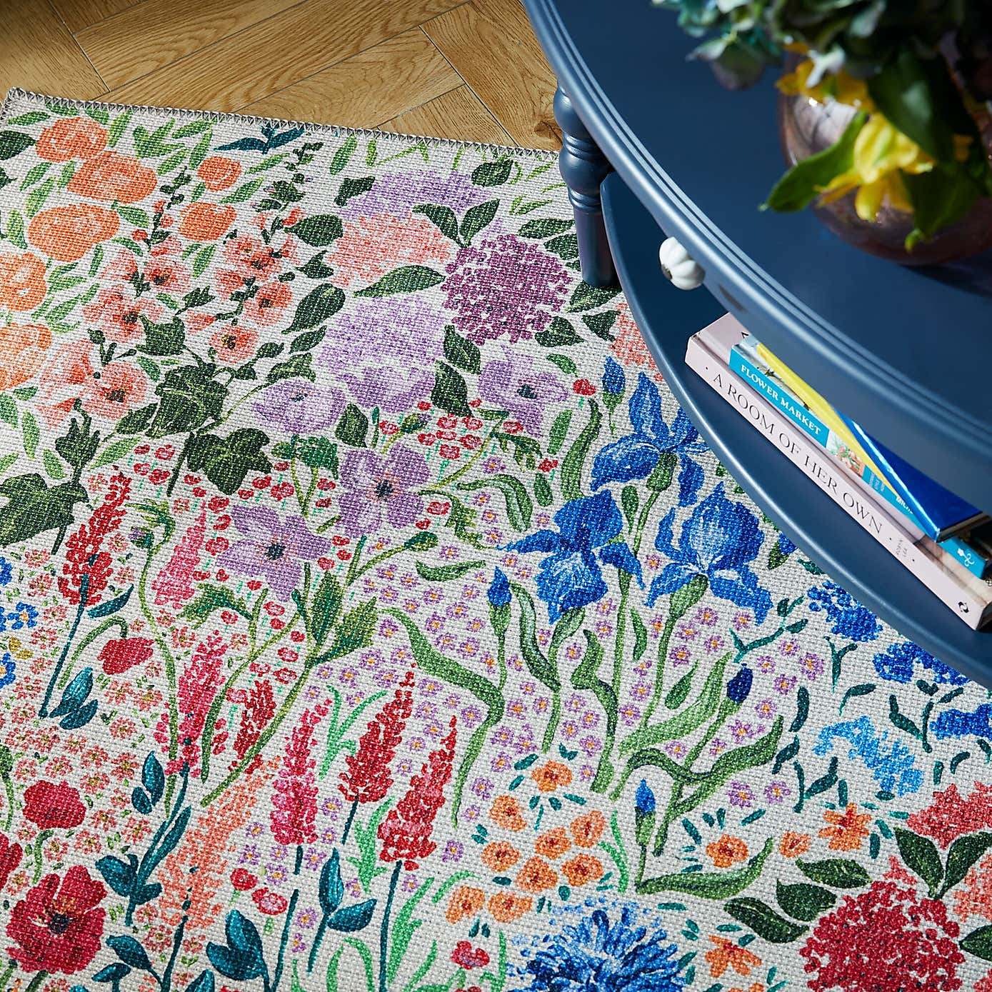 Sophie Robinson Sunshine Flowers Washable Rug
