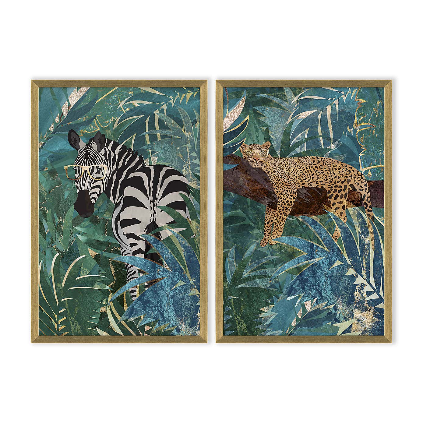 Set of 2 Jungle Vibes Framed Prints