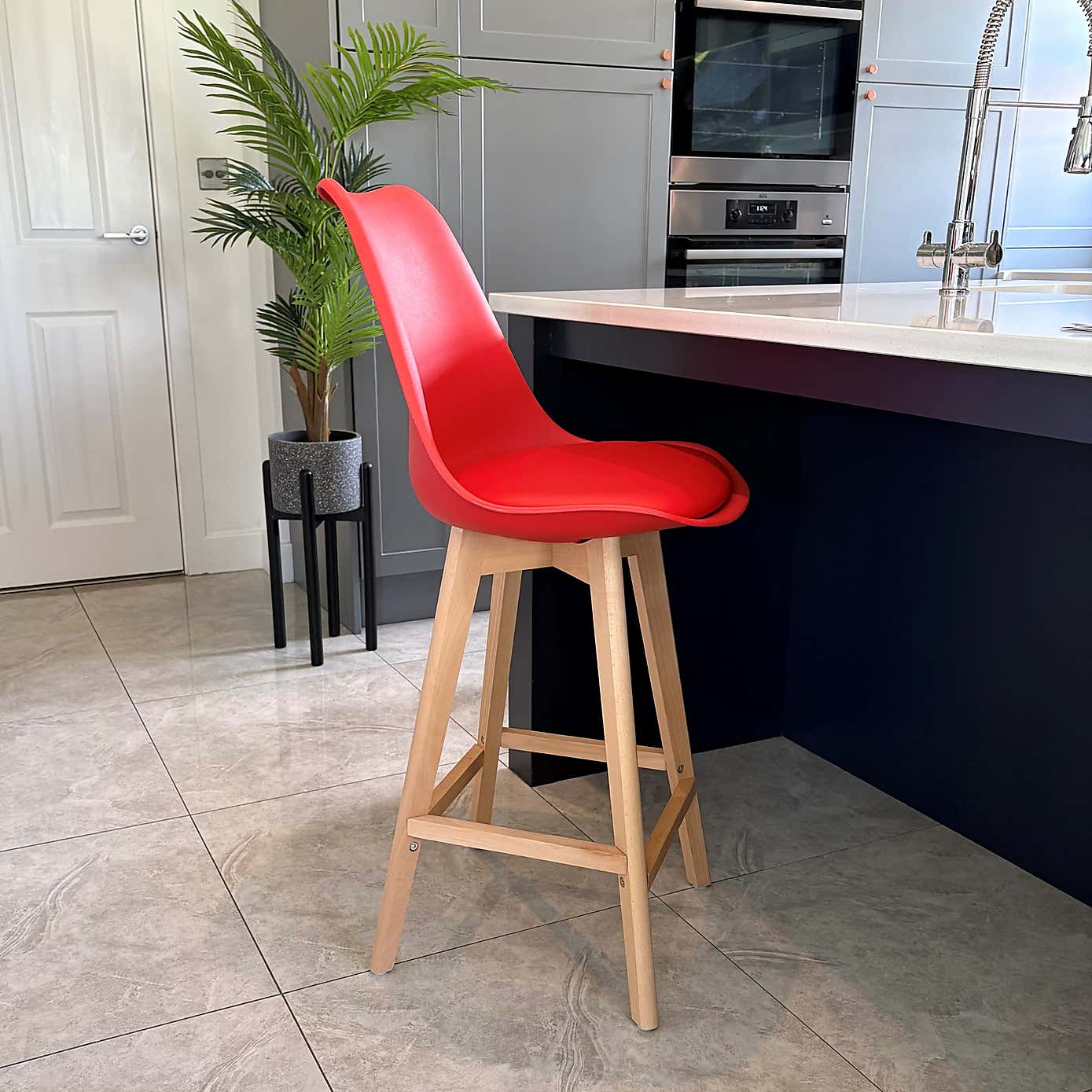 Fusion Living Soho Plastic Bar Stool