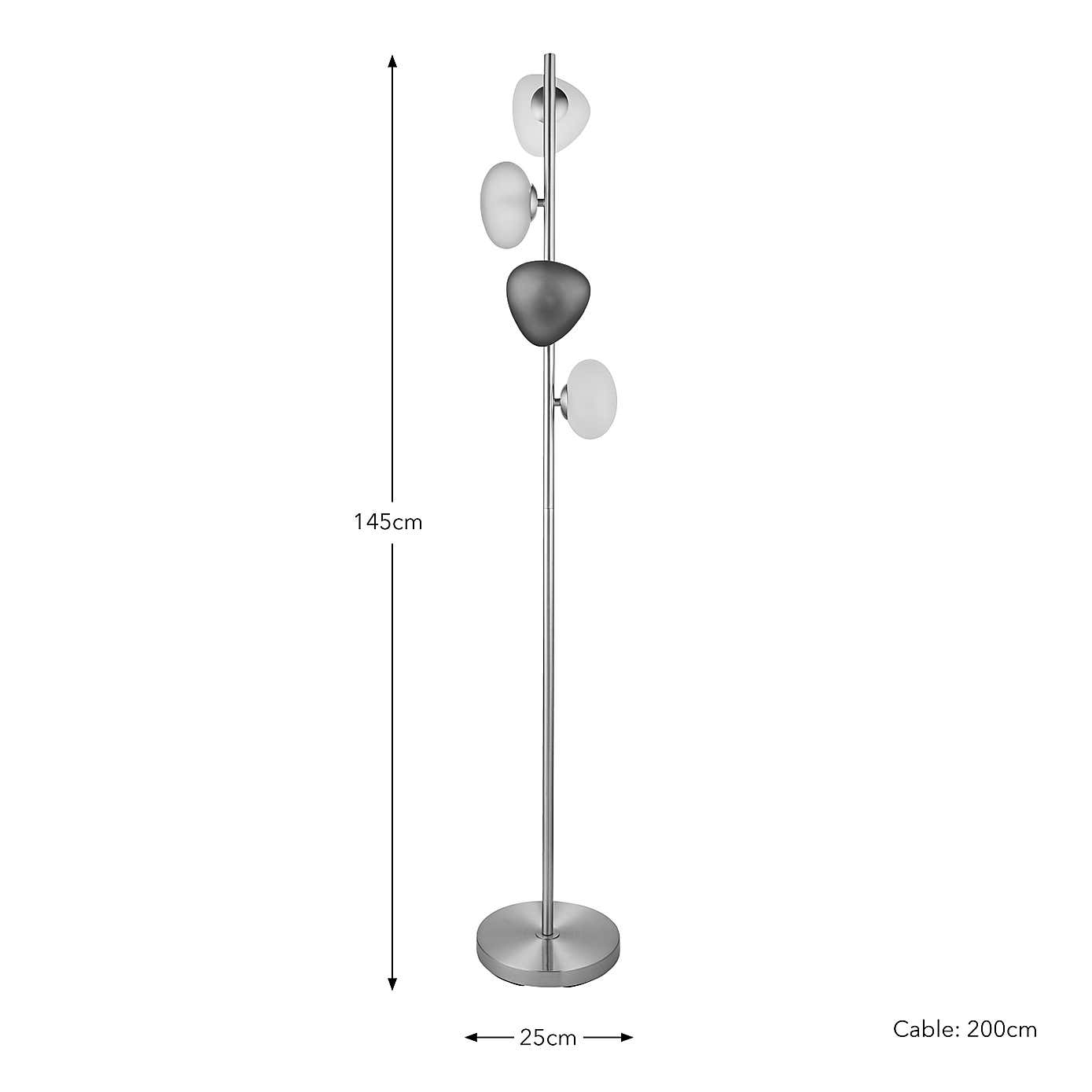 Pebble 4 Light Floor Lamp