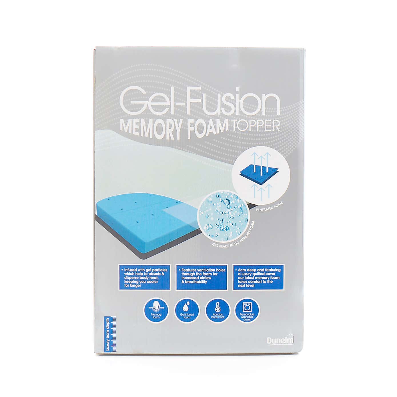 Gel Fusion Memory Foam Mattress Topper
