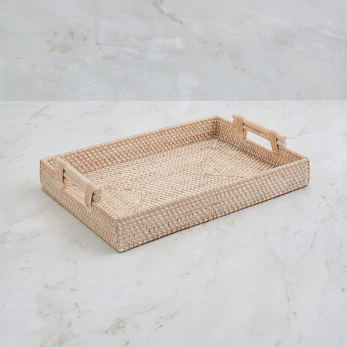 Churchgate Woven Rattan Rectangle Tray