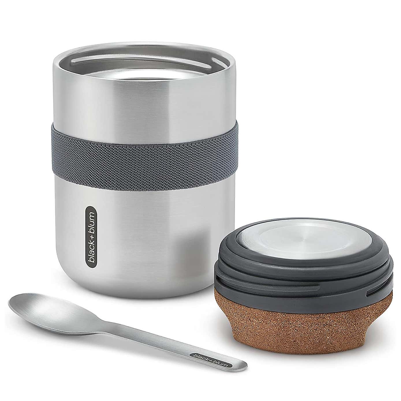 Black and Blum Insulated Thermo Pot Steel Grey