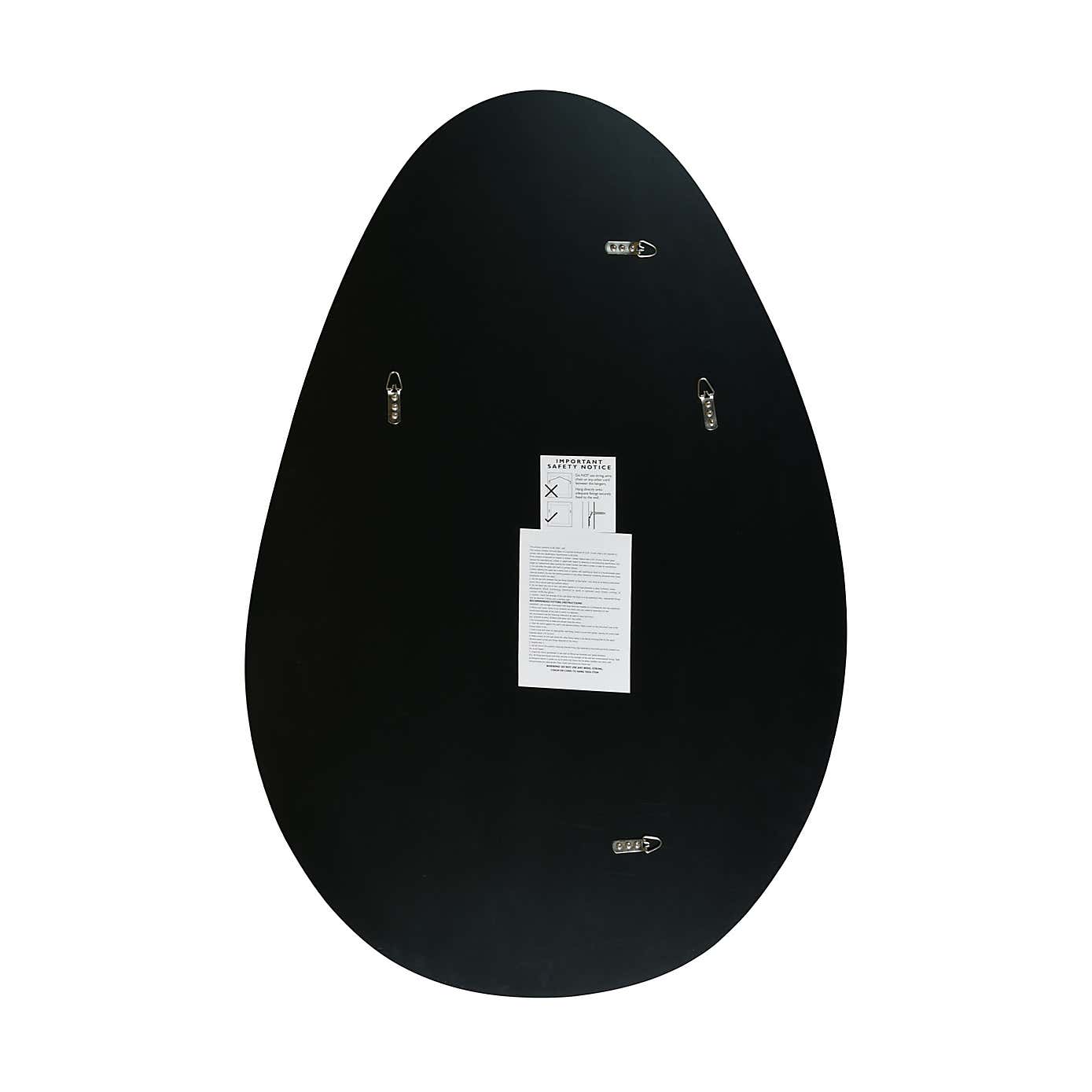 Lapillus Frameless Pebble Wall Mirror