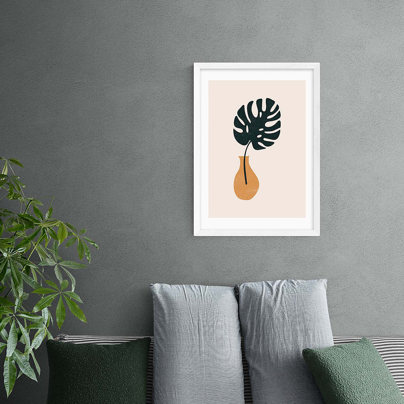 East End Prints Monstera Vase Print