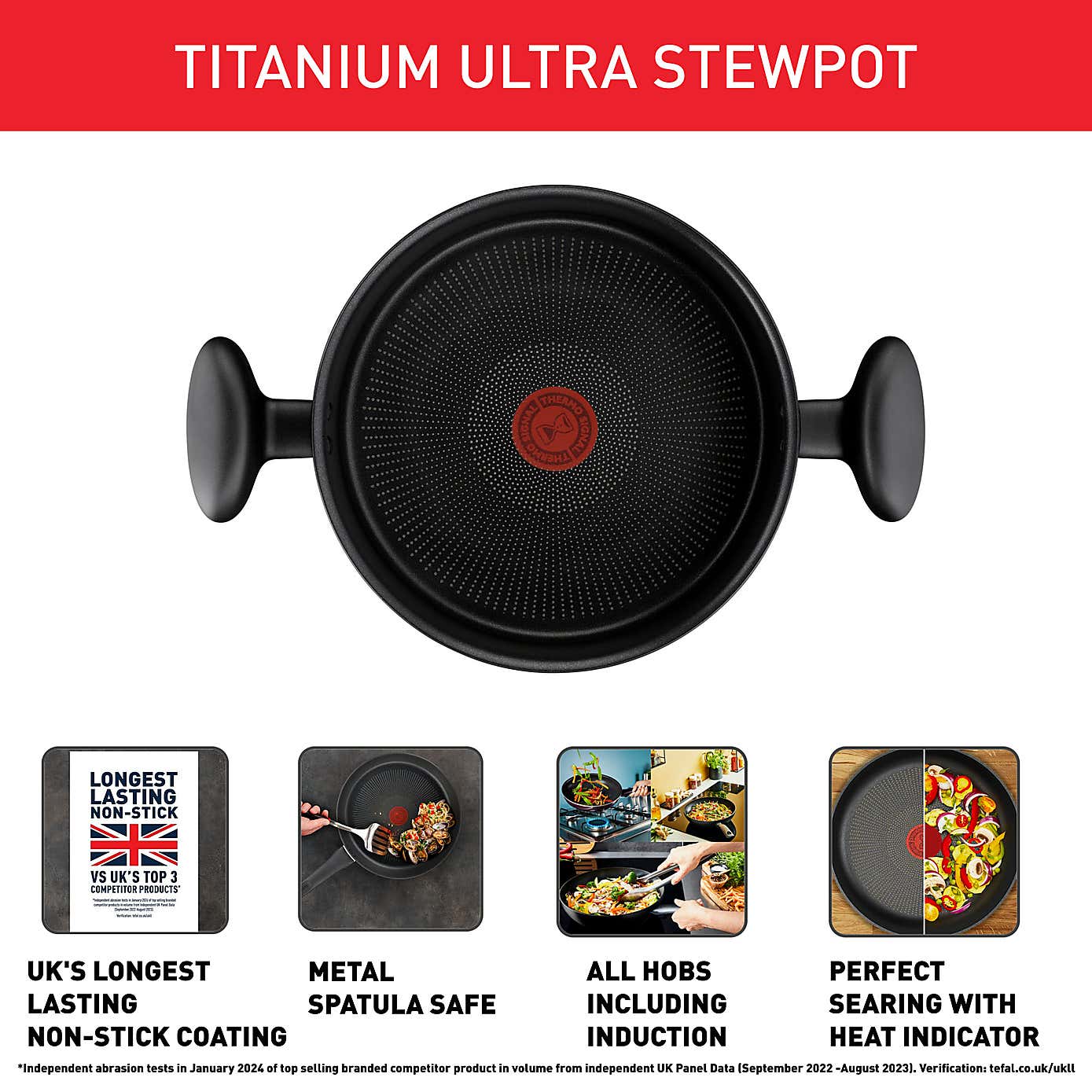 Tefal Titanium Ultra Stew Pot, 24cm