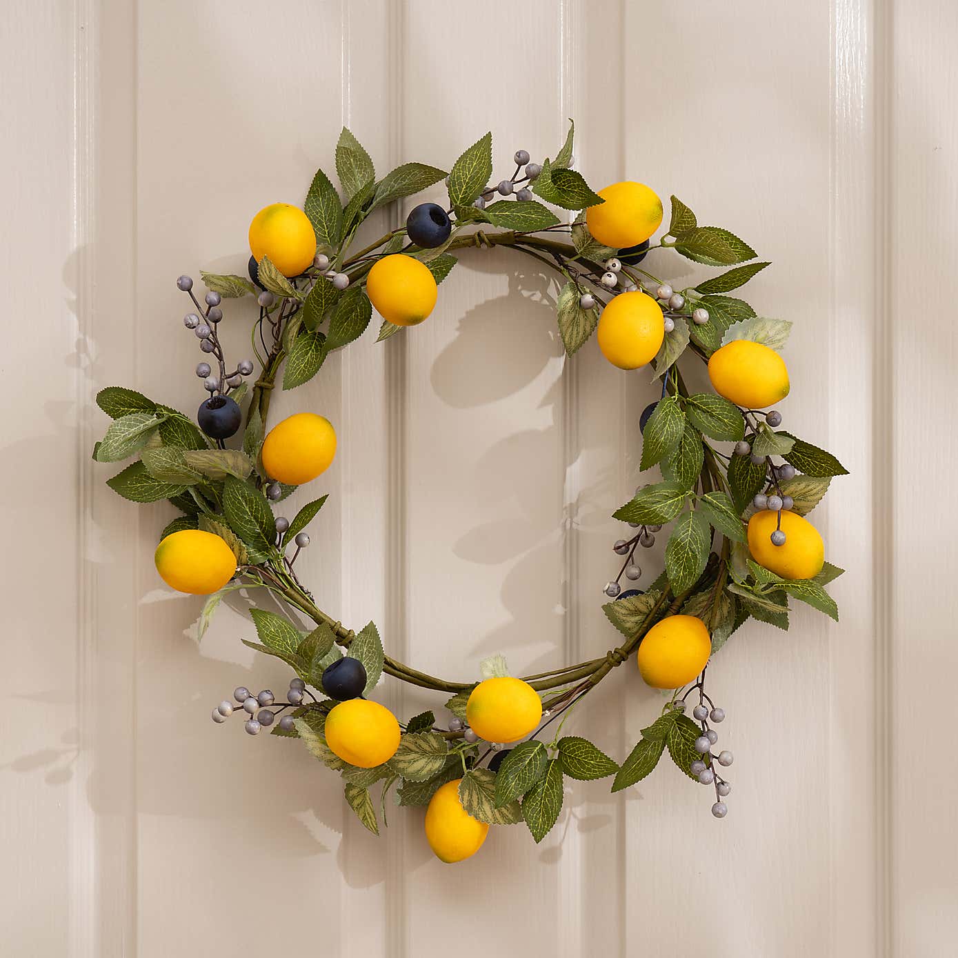 Artificial Lemon & Berry Wreath