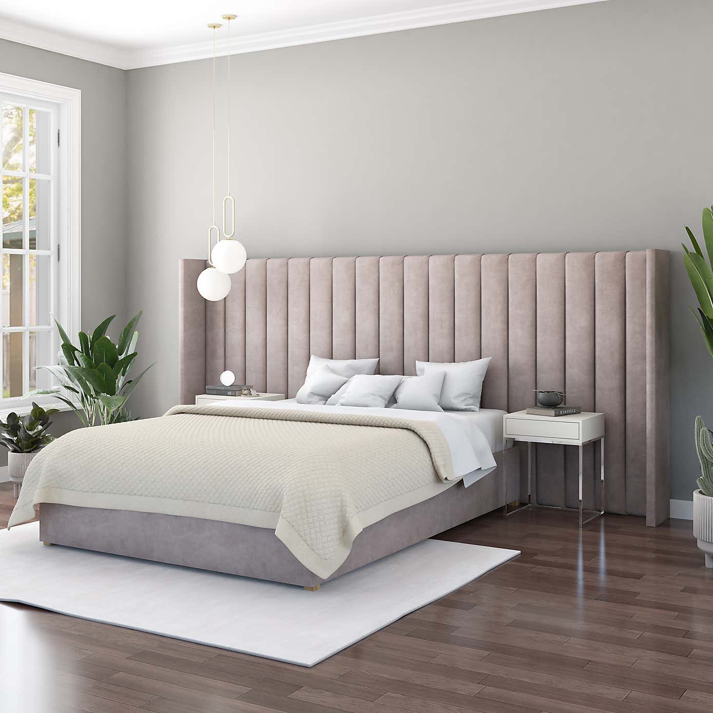 Grandeur Plush Velvet Headboard