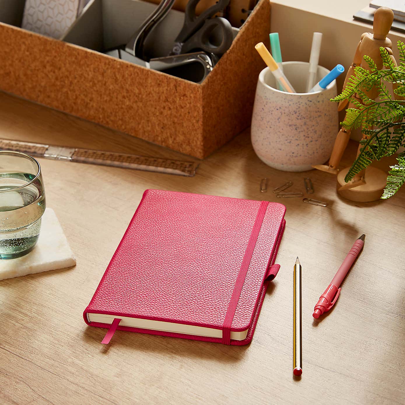 Waters and Noble Premium Faux Leather Notebook