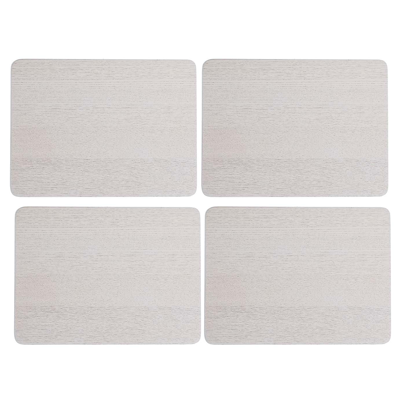 Creative Tops Naturals Set of 4 Grey Wood Veneer Placemats