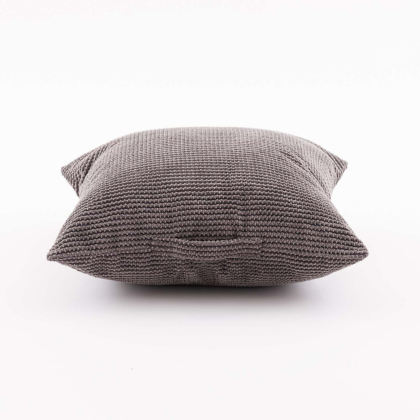 Jenson Charcoal Square Floor Cushion