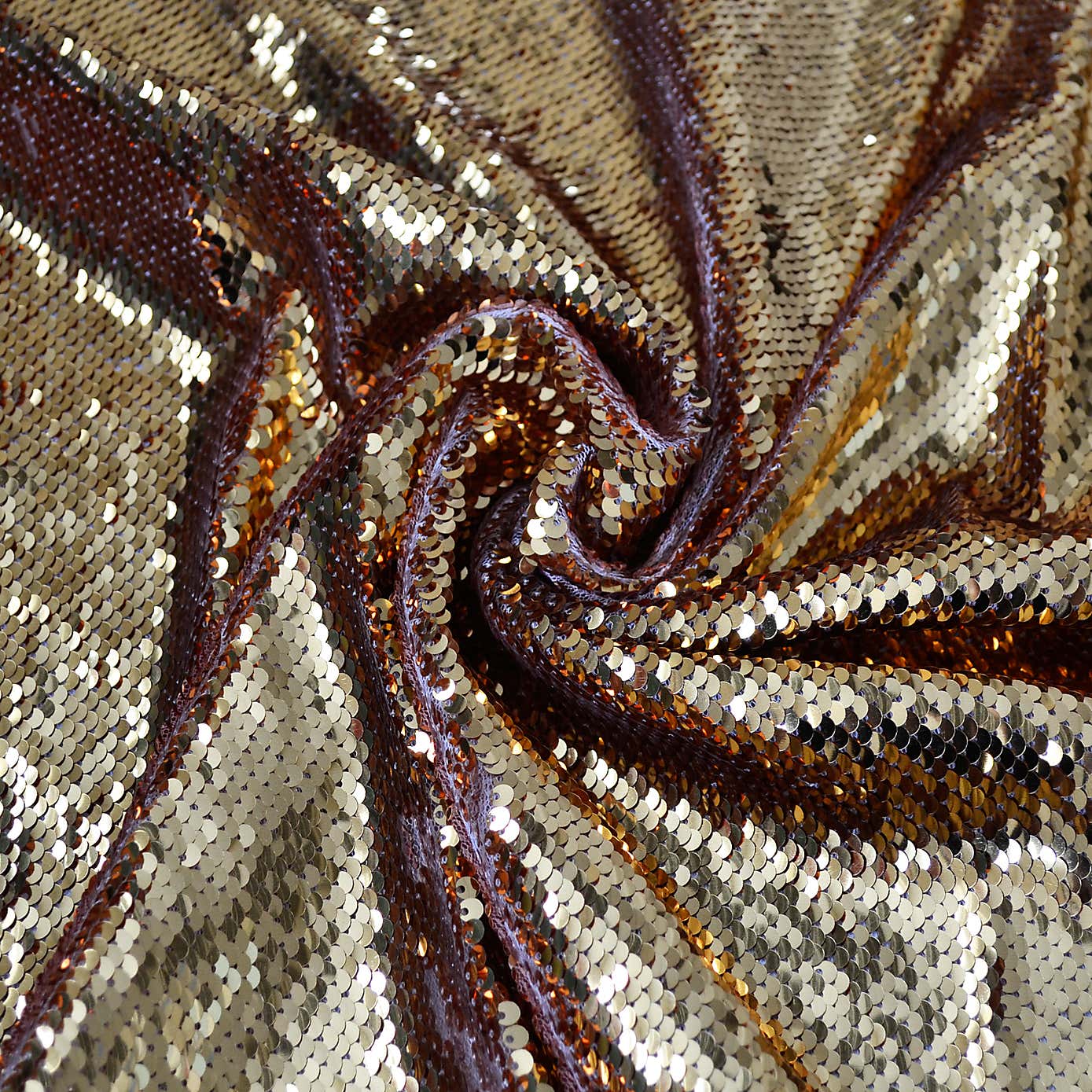 Sequin Gold Tulle Fabric