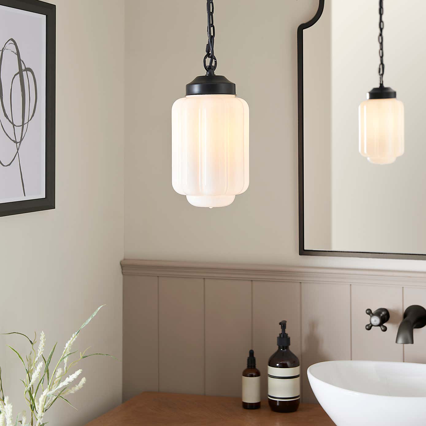 Rene Bathroom Adjustable Ceiling Light