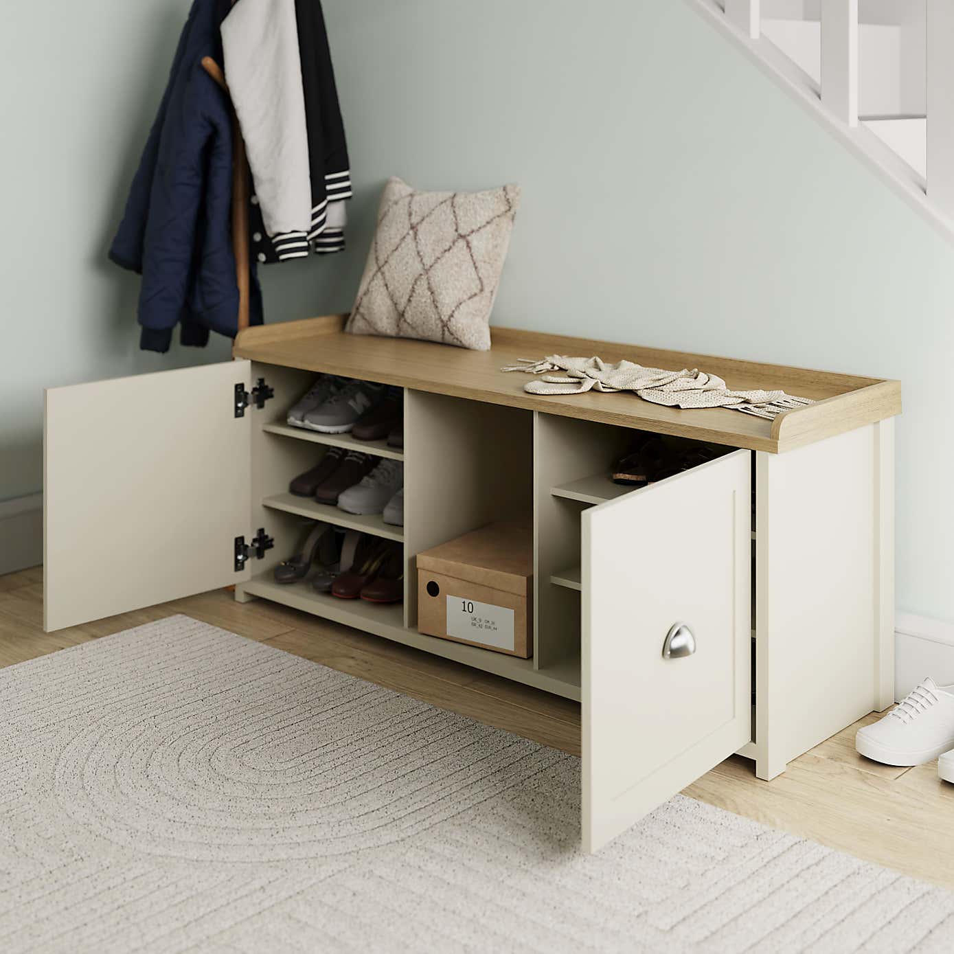 Lancaster Shoe Storage Bench