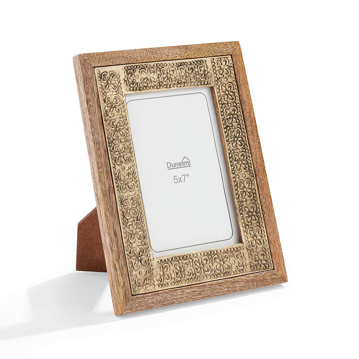Detailed Gold Metal Wooden Edge Photo Frame
