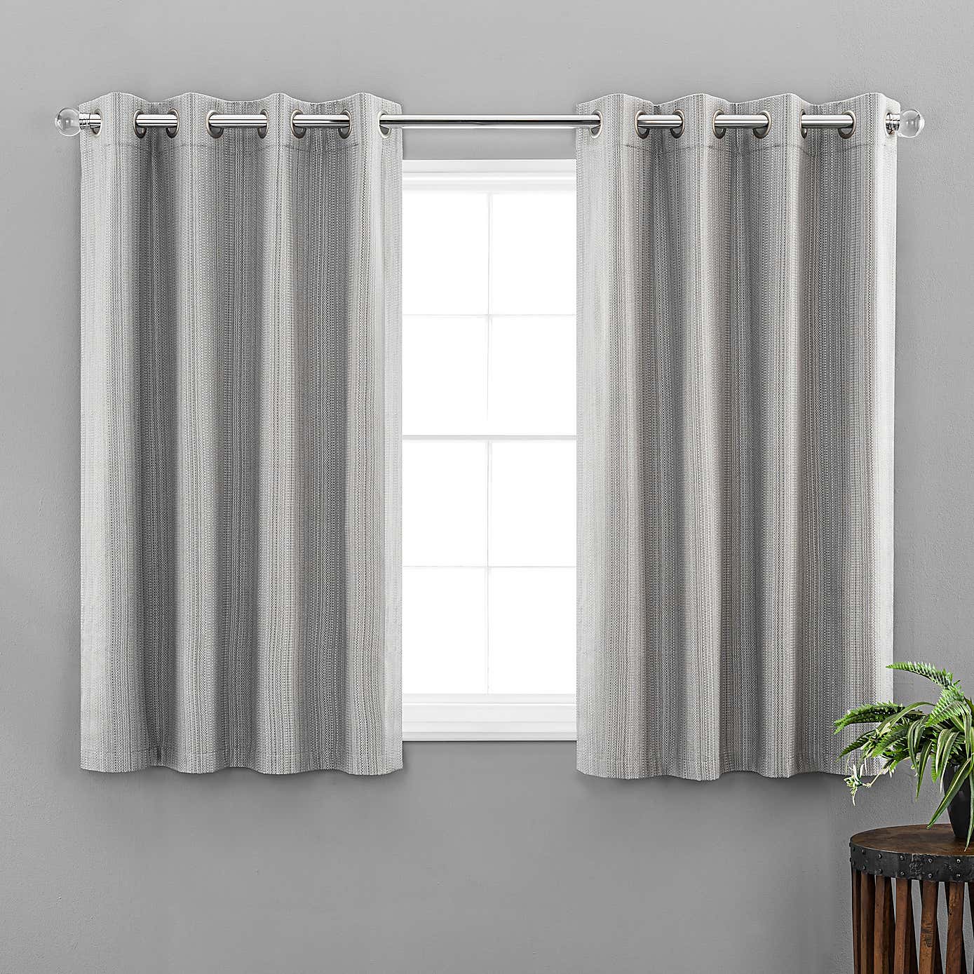 Neptune Textured Blackout Eyelet Curtains