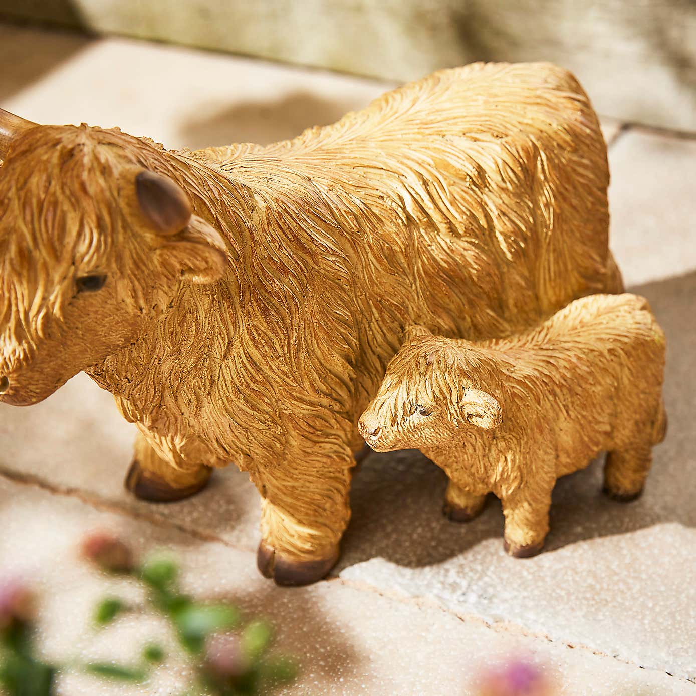 Highland Cow Family Resin Ornament