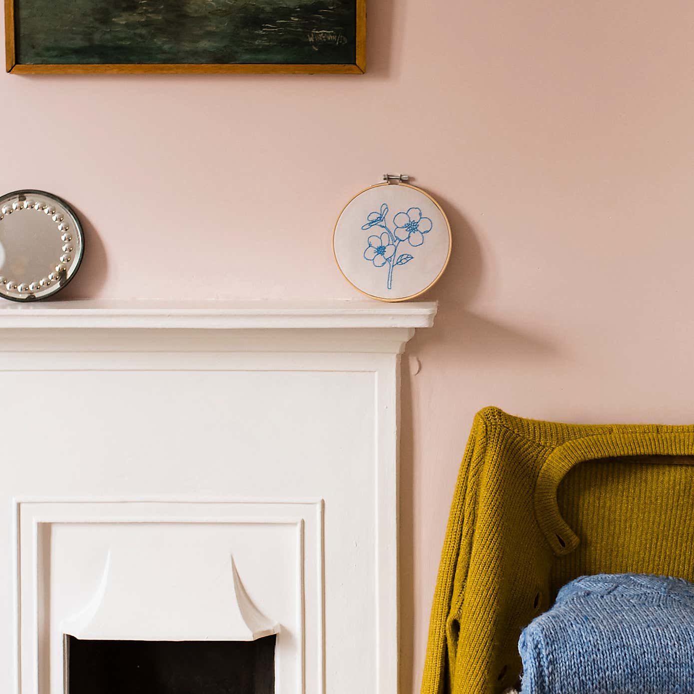 Cotton Clara Forget Me Not Embroidery Hoop Kit