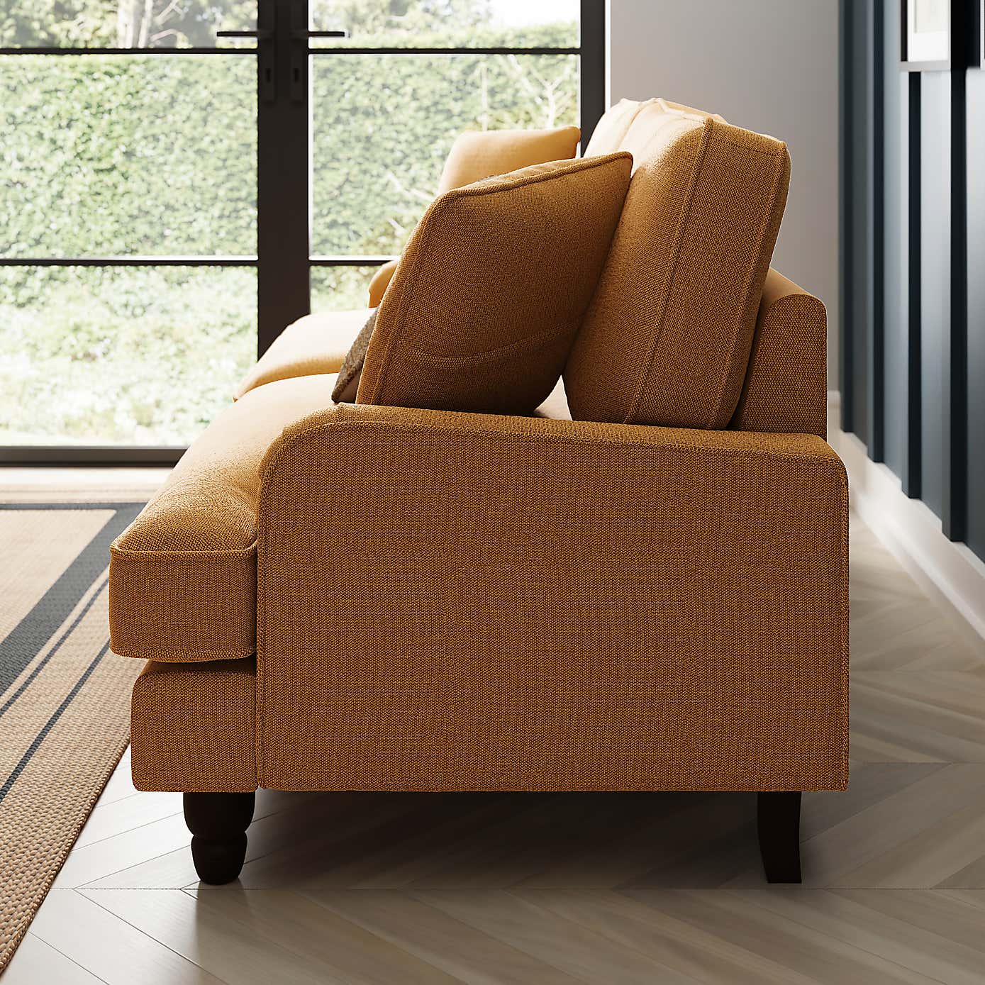 Beatrice Tonal Chenille 3 Seater Sofa