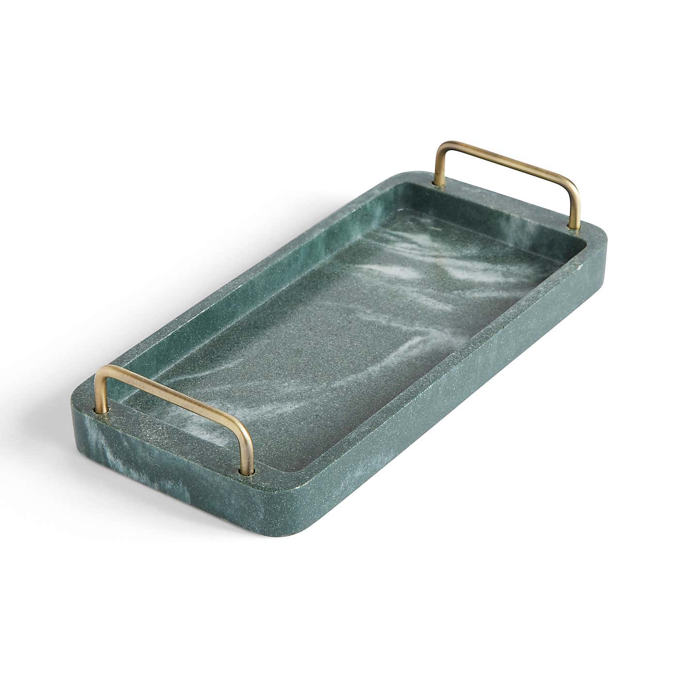 Nouveau Green Marble Resin Tray