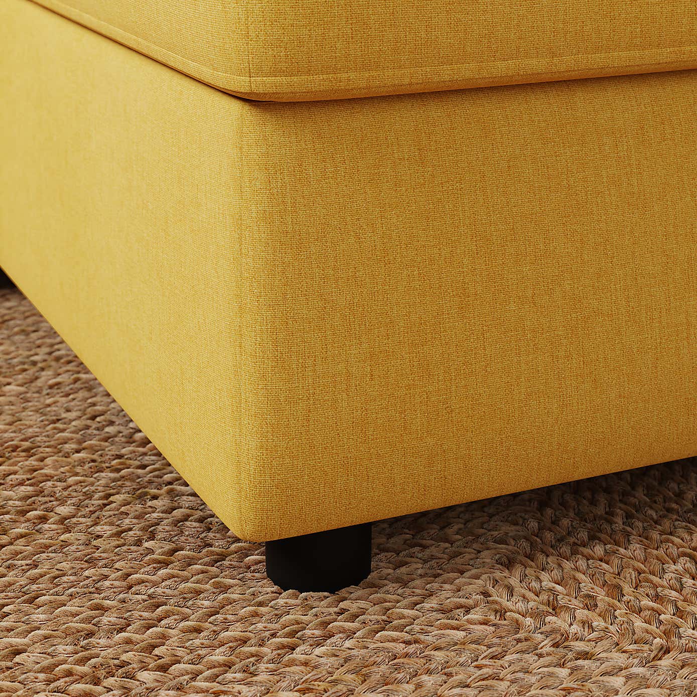 Barker Flatweave Trundle Corner Chaise Sofa Bed