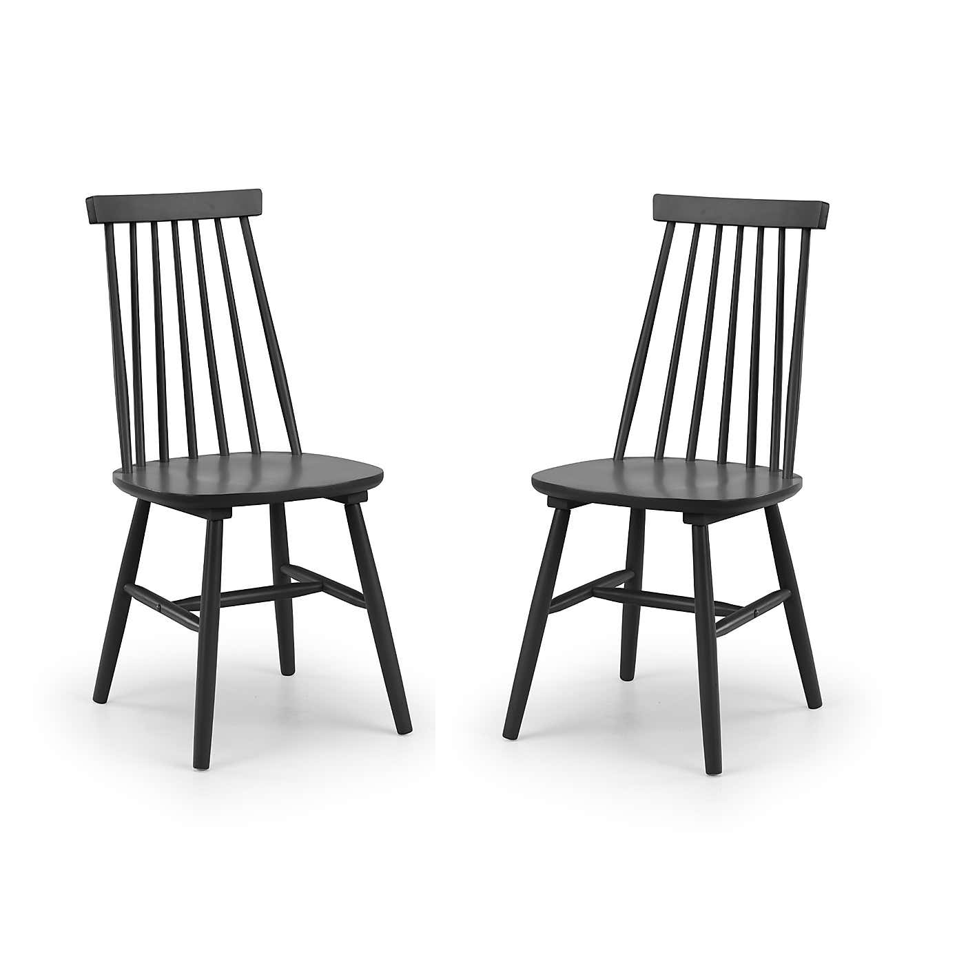 Alassio Set of 2 Spindle Dining Chairs