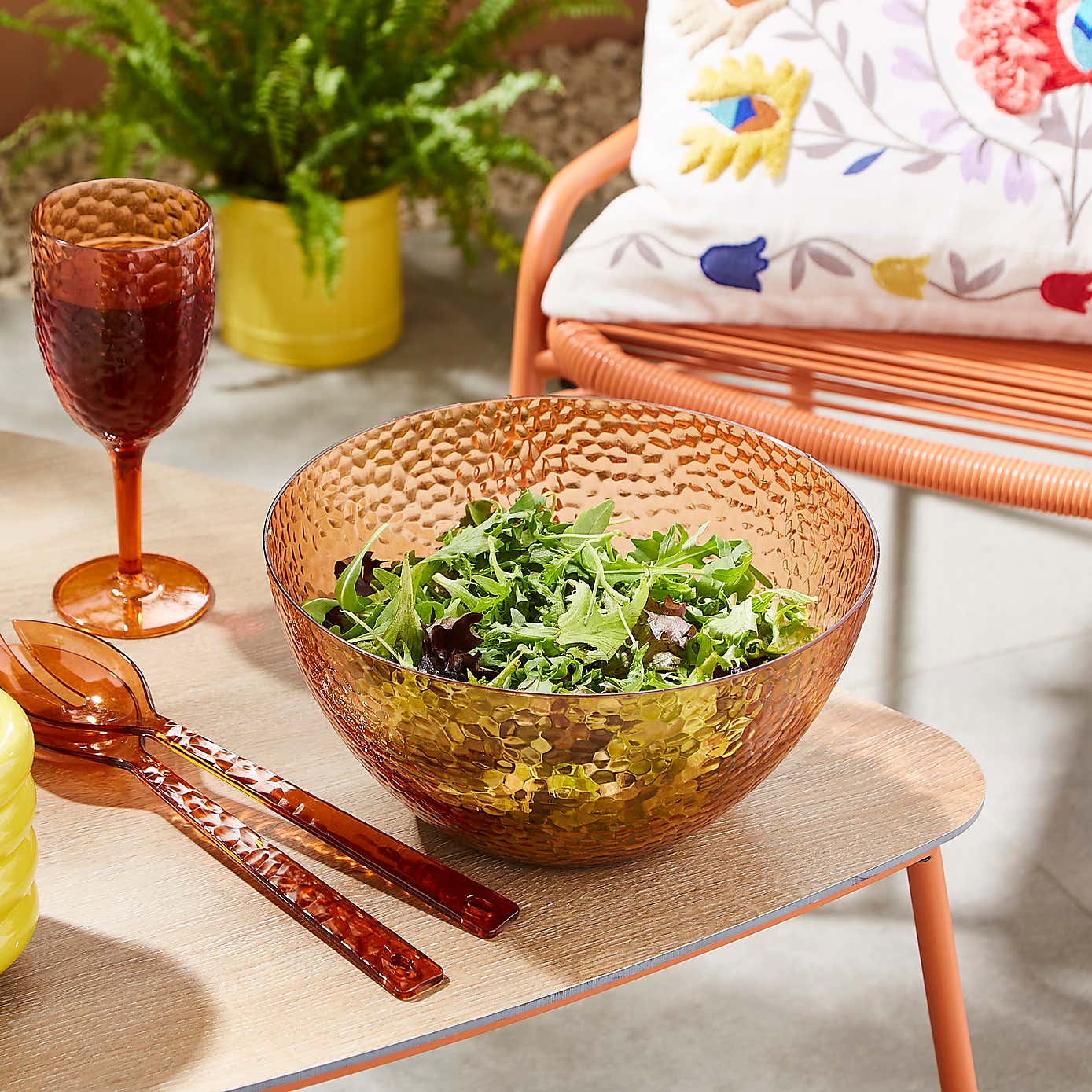 Ripple Acrylic Large Bowl