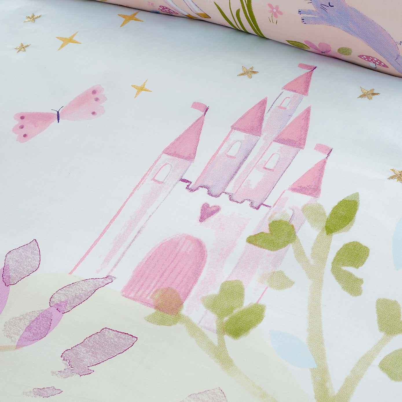 Embroidered Unicorn Duvet Cover & Pillowcase Set