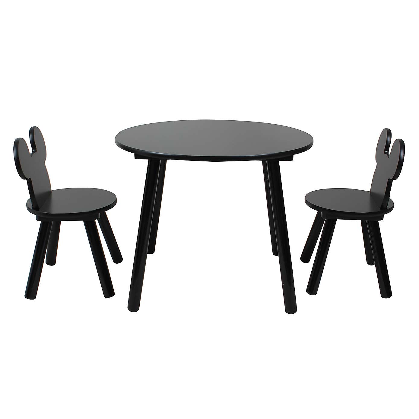 Mickey Mouse Black Table and Chair Set