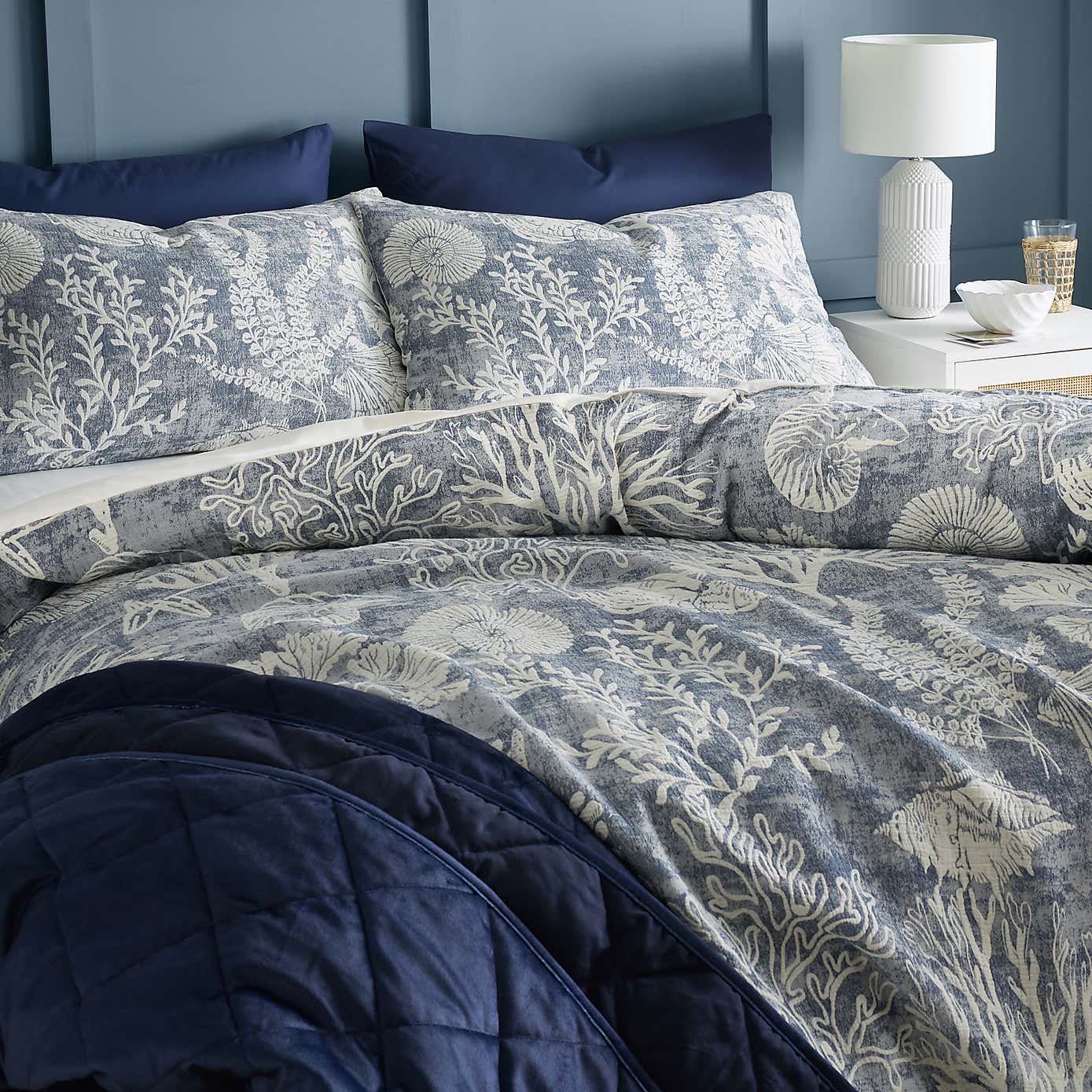 Coral Coast 100% Cotton Duvet Cover and Pillowcase Set