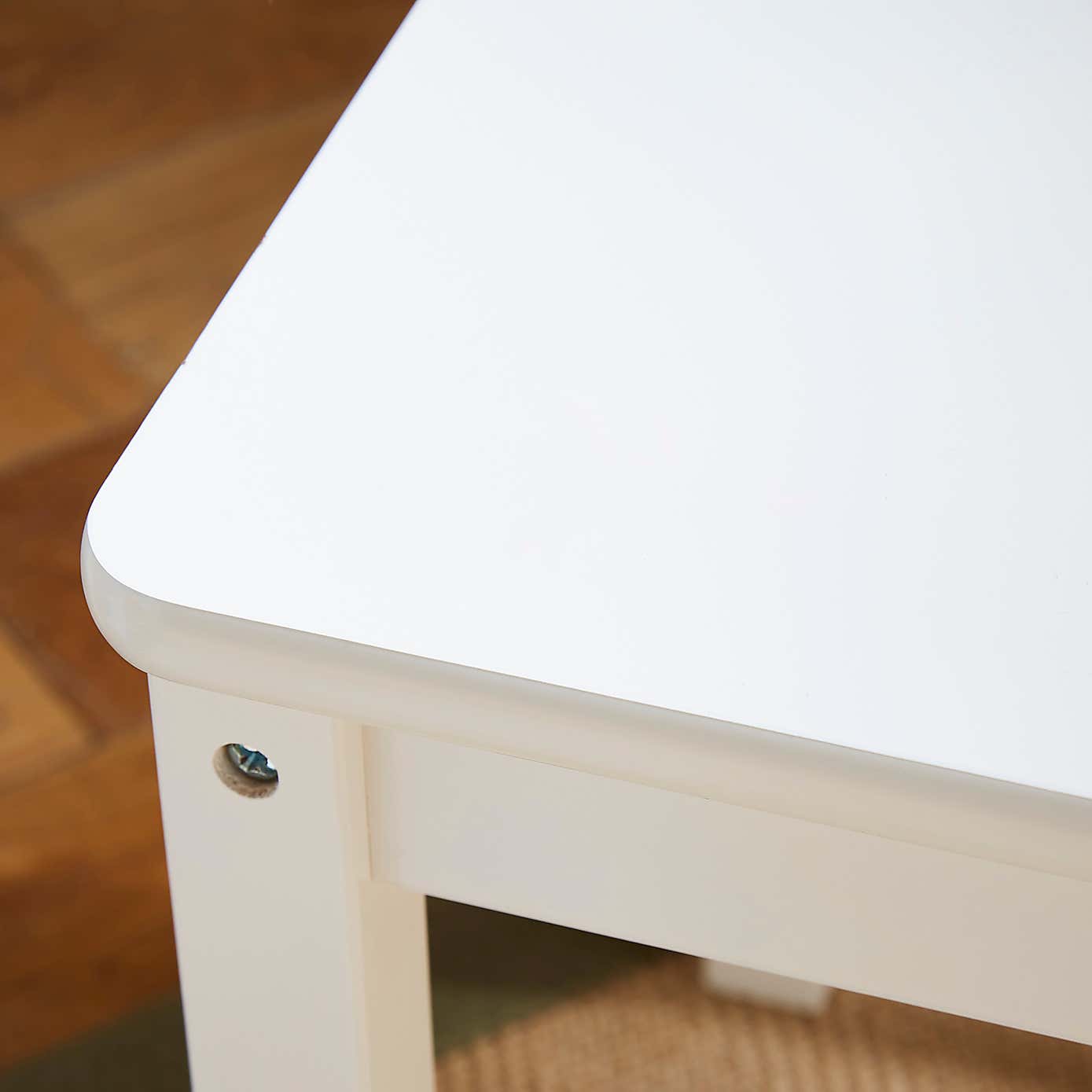 Kids Finley Desk Corkboard and Chair, White