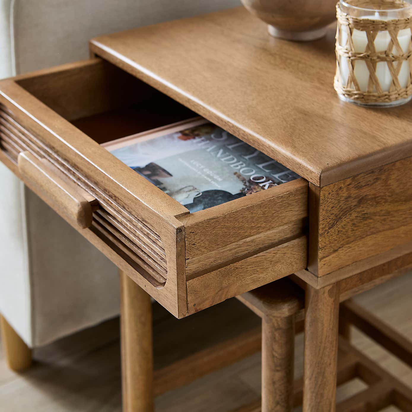 Khari Nesting Side Tables, Mango Wood