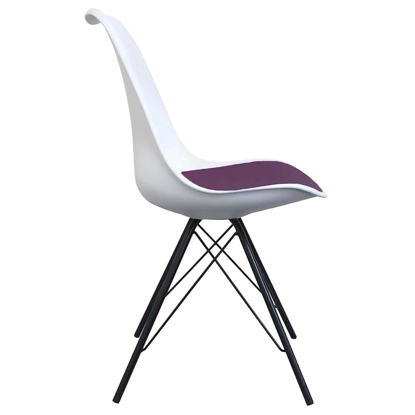 Fusion Living Soho White Plastic Dining Chair