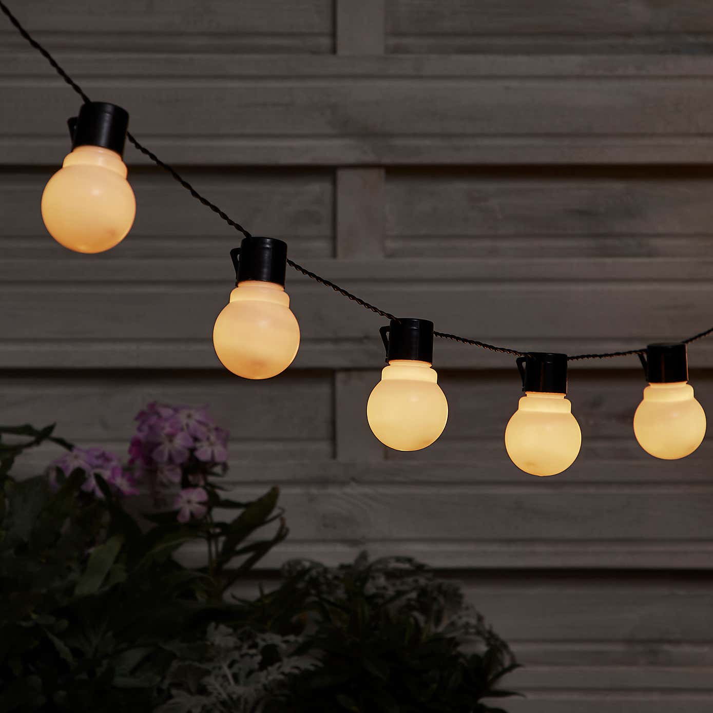 5m 20 LED Solar Festoon Outdoor String Lights