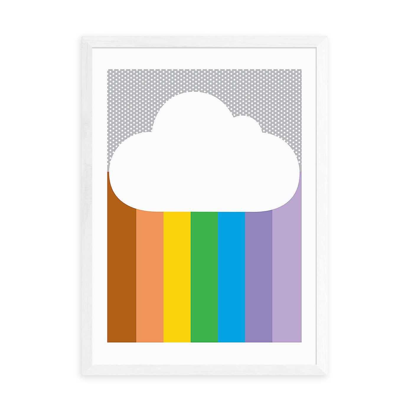 East End Prints Rainbow Cloud Print