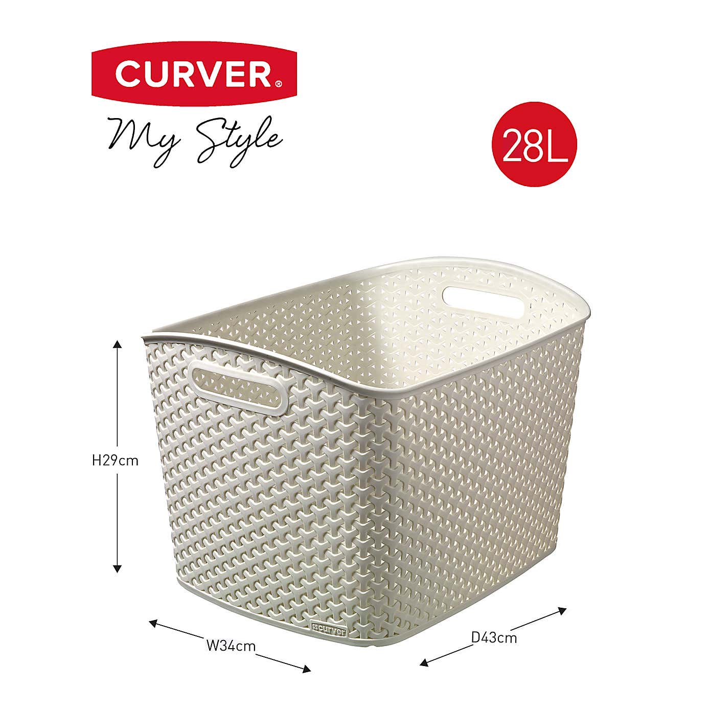 Curver Plastic Storage Basket
