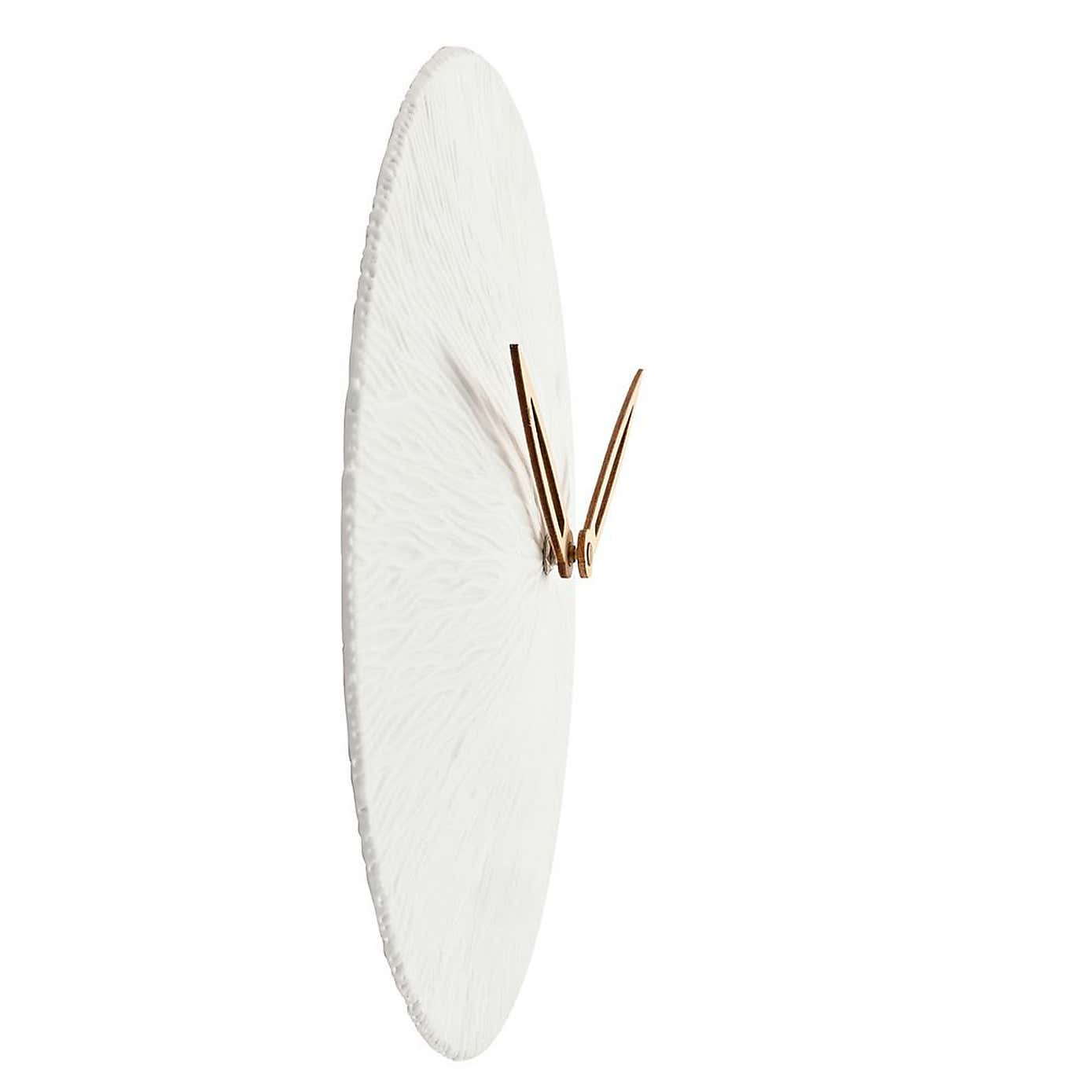 Interval Textured Porcelain Wall Clock