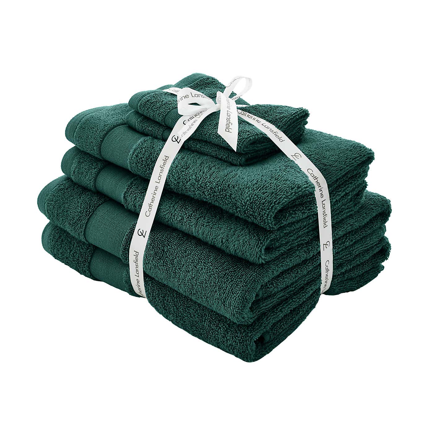 Catherine Lansfield Anti Bacterial 6 Piece Towel Bale