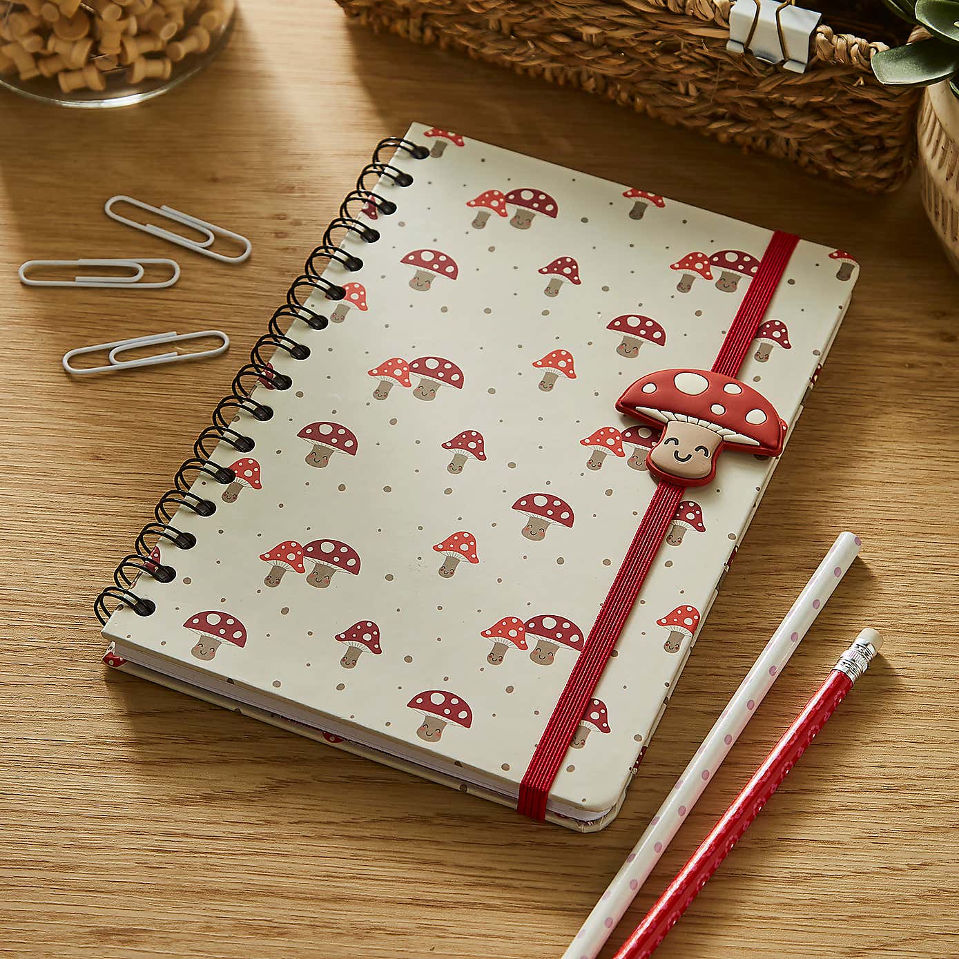 Waters & Noble Mushroom A5 Wiro Notebook