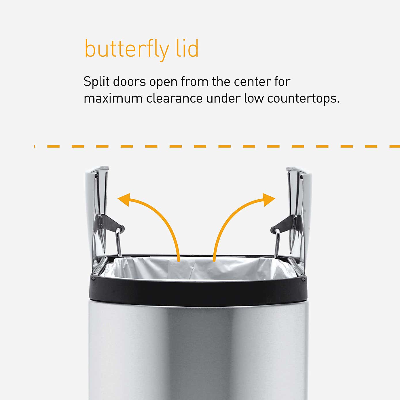 simplehuman 30 Litre Butterfly Pedal Bin
