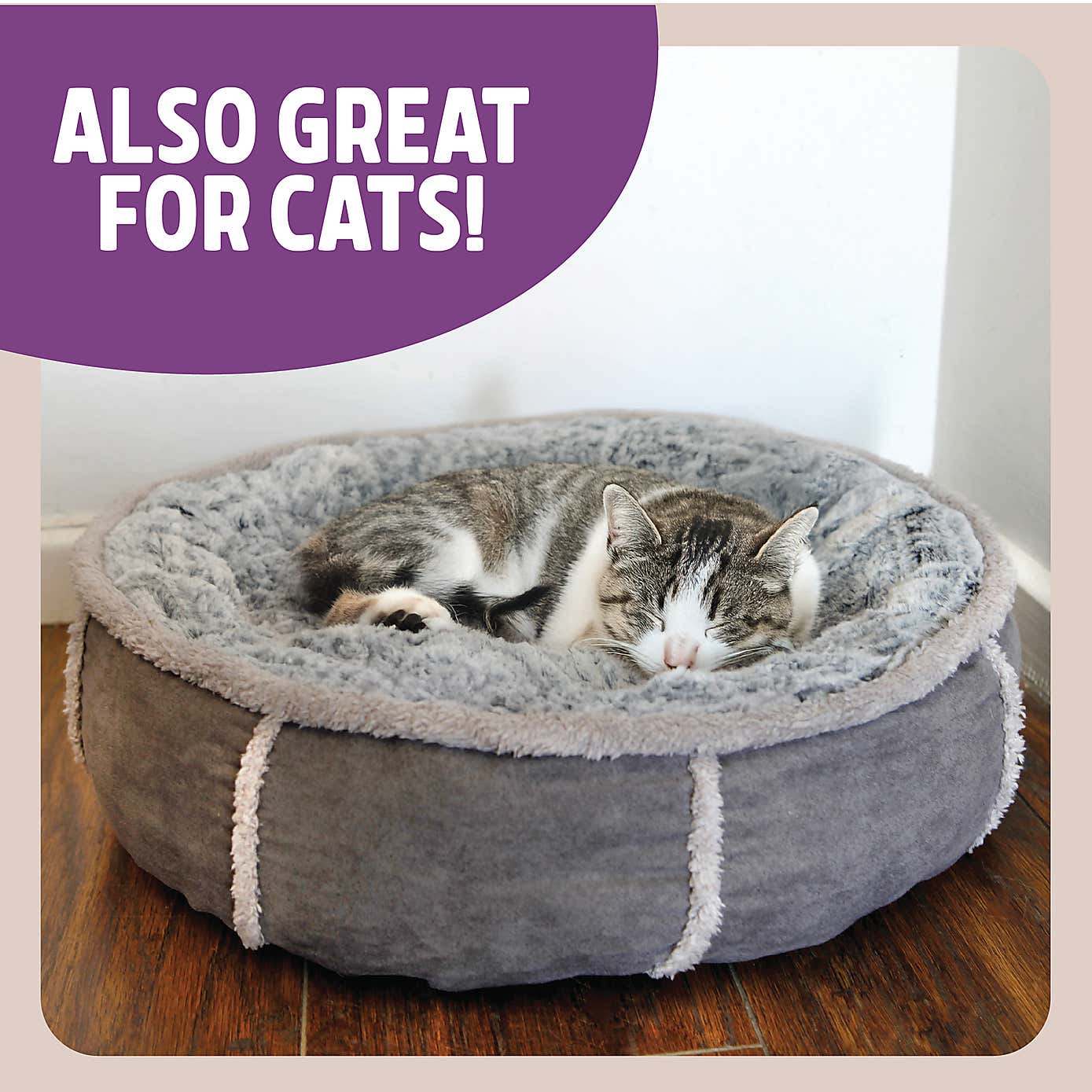 Rosewood Plush Donut Pet Bed