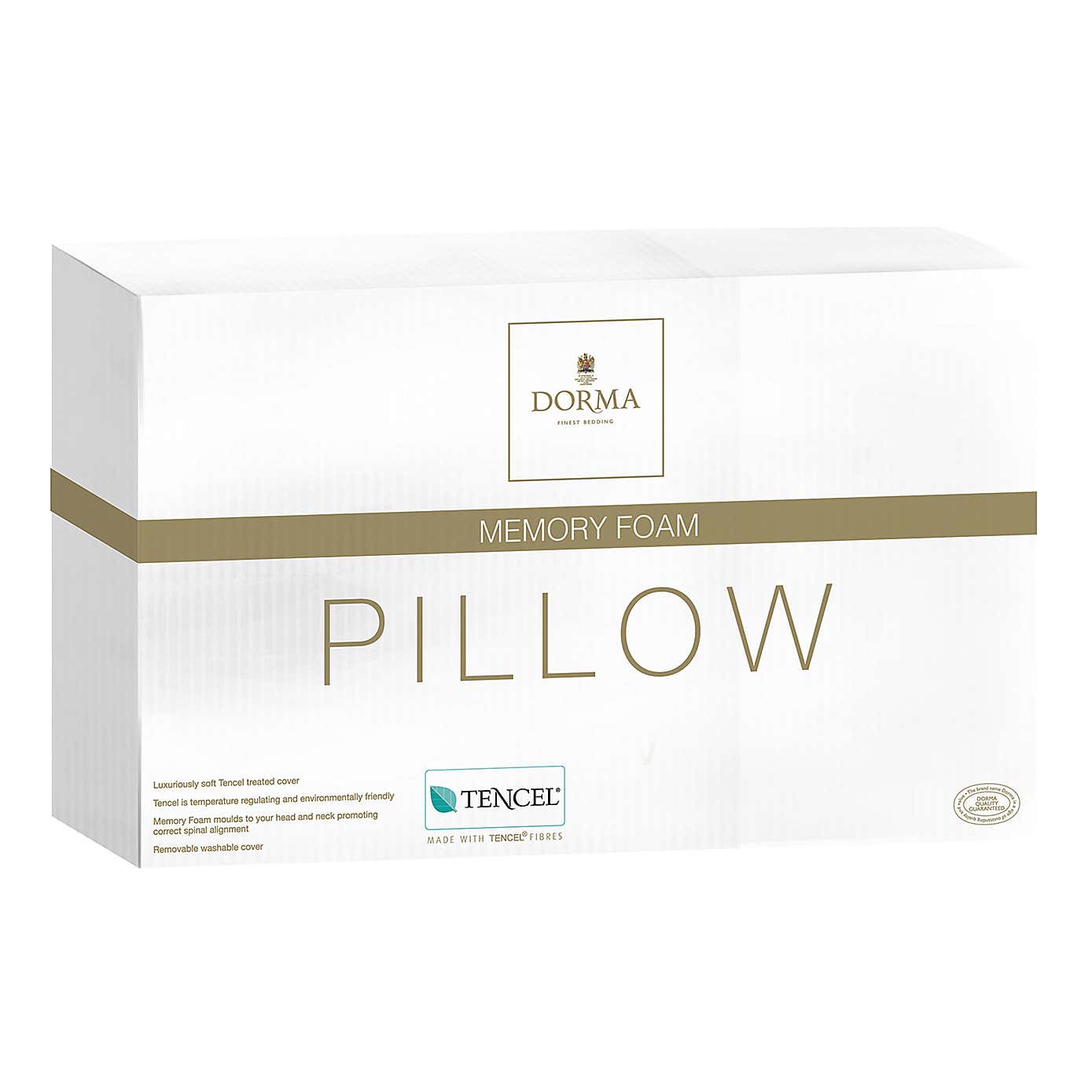 Dorma Tencel Blend Memory Foam Traditional Medium-Support Pillow
