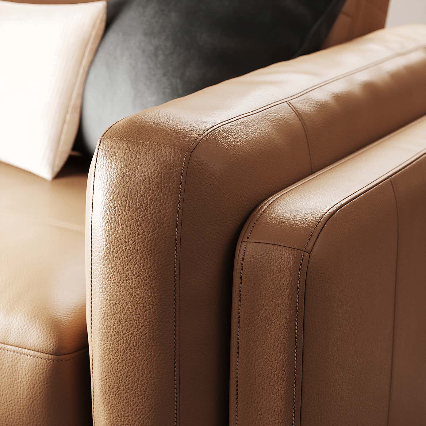 Newton Classic Leather 3 Seater Sofa