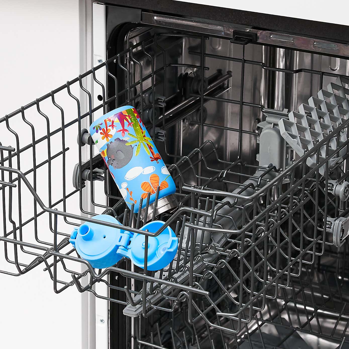 Ion8 Safari Leak Proof Kids Stainless Steel Water Bottle, 400ml