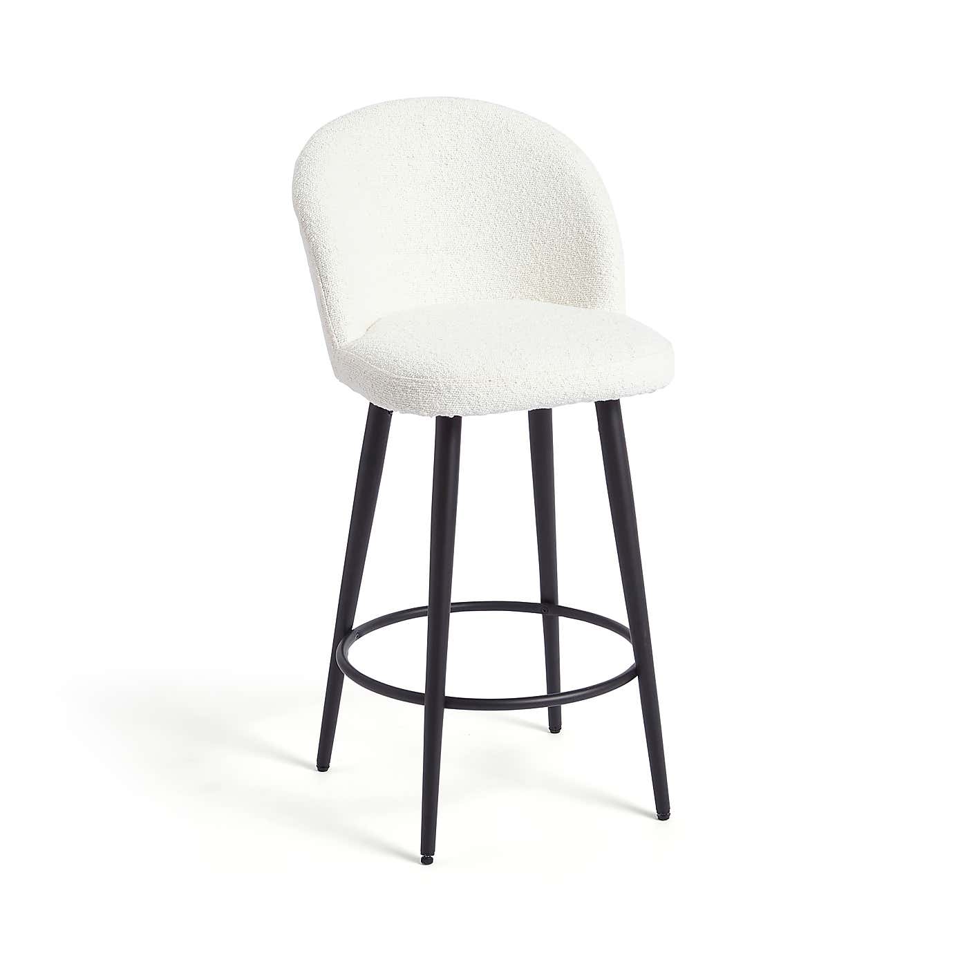 Astrid Boucle Bar Stool