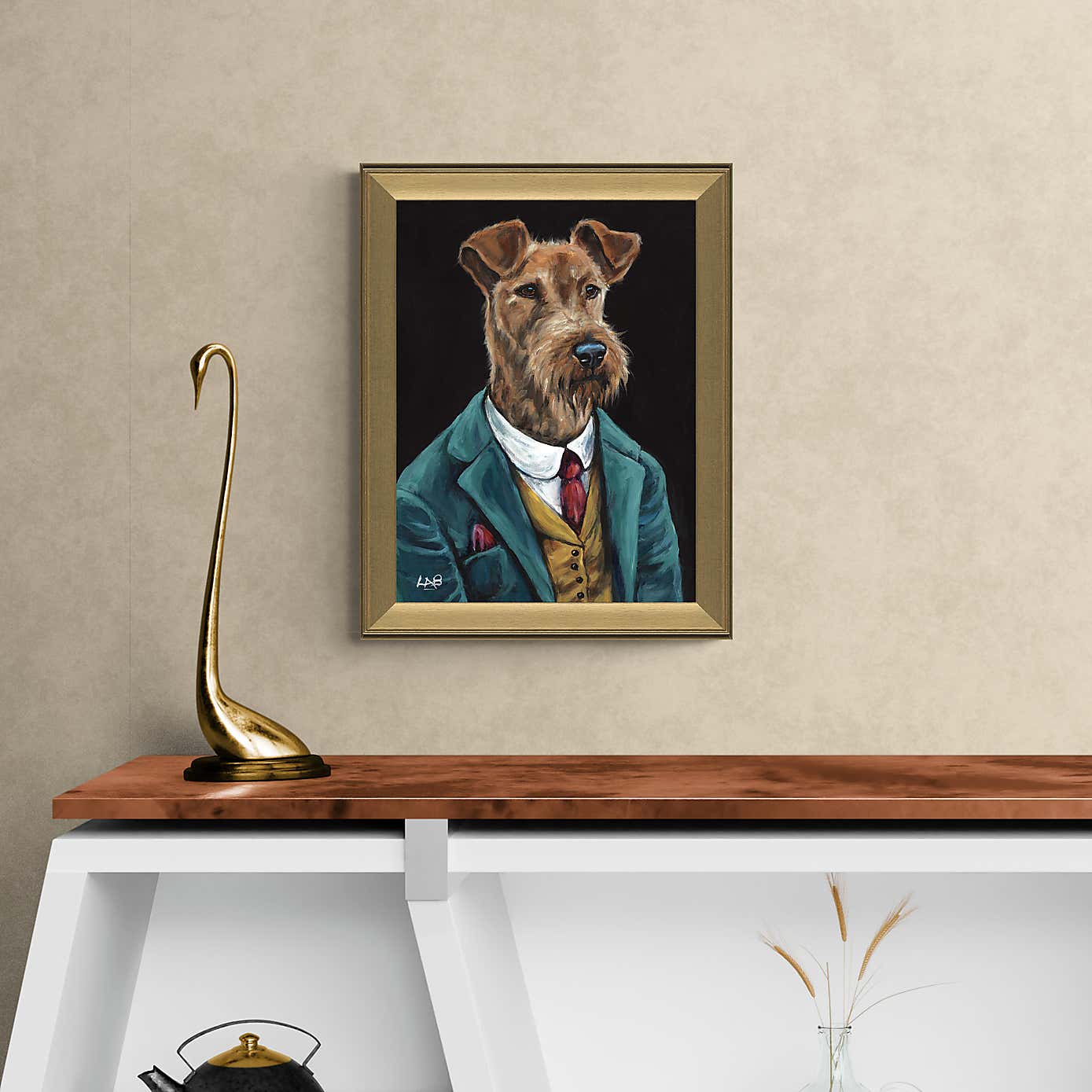 Fleabag the Irish Terrier Framed Print