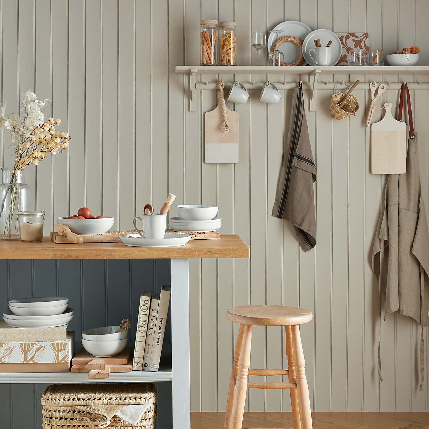 Denby Elements Stone White Set of 4 Mugs