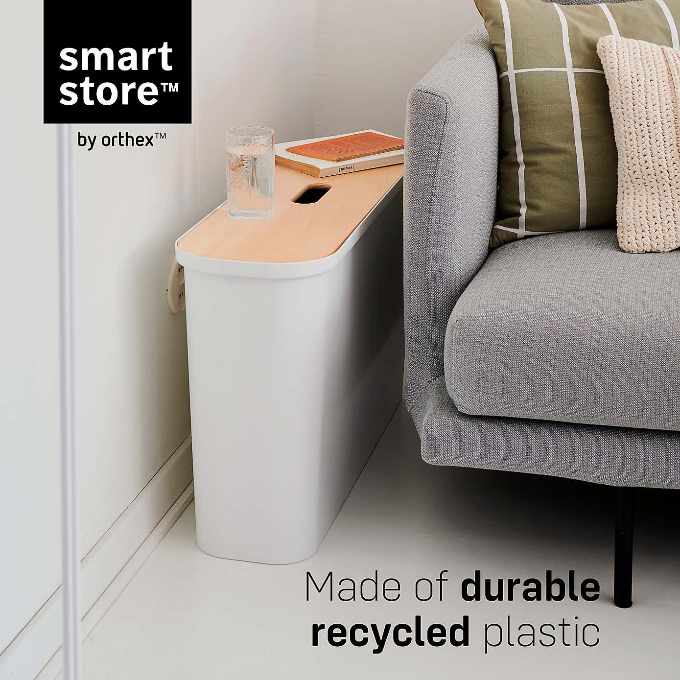 SmartStore Collect Slim Recycling Solution 46L, White