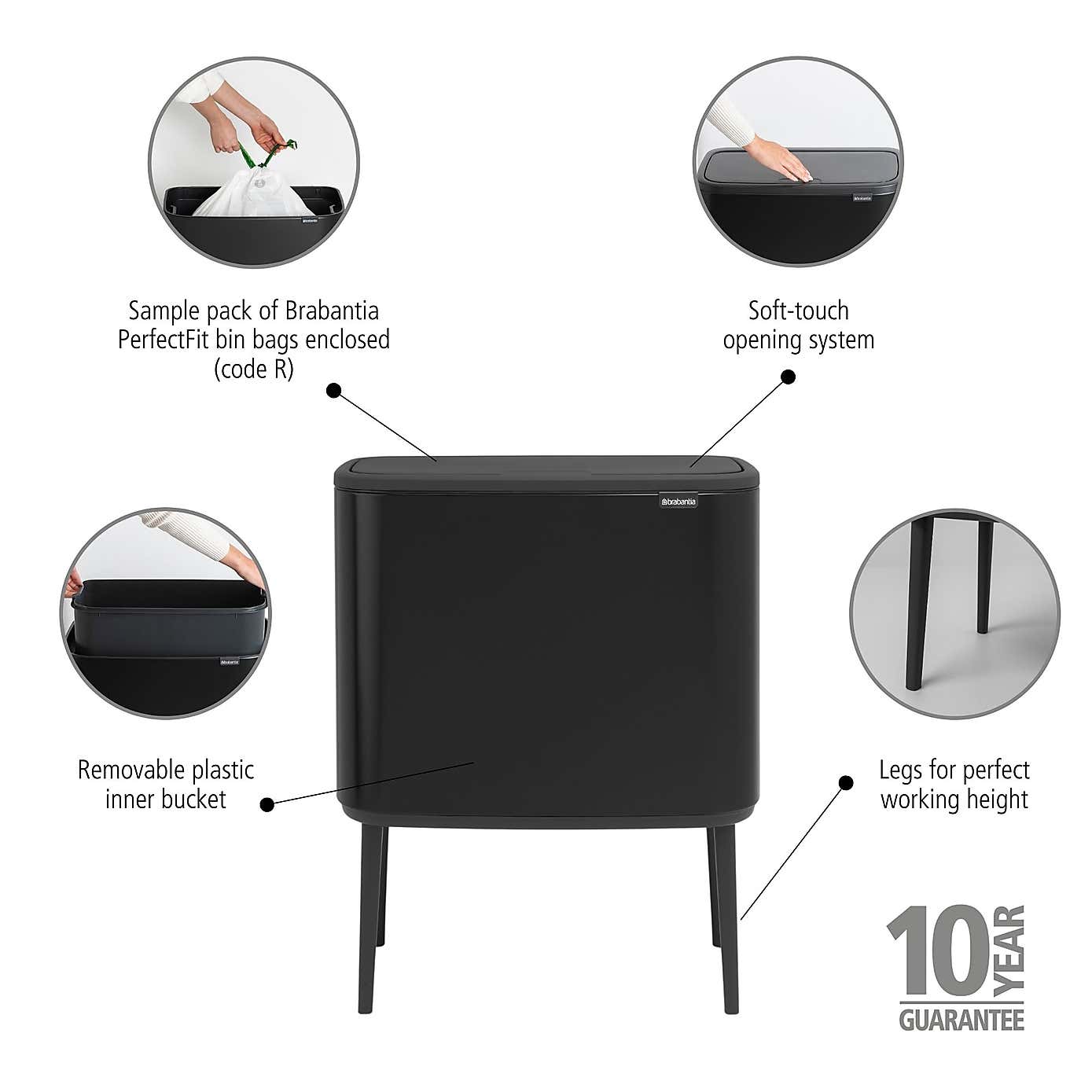 Brabantia Bo 36L Touch Bin Hi